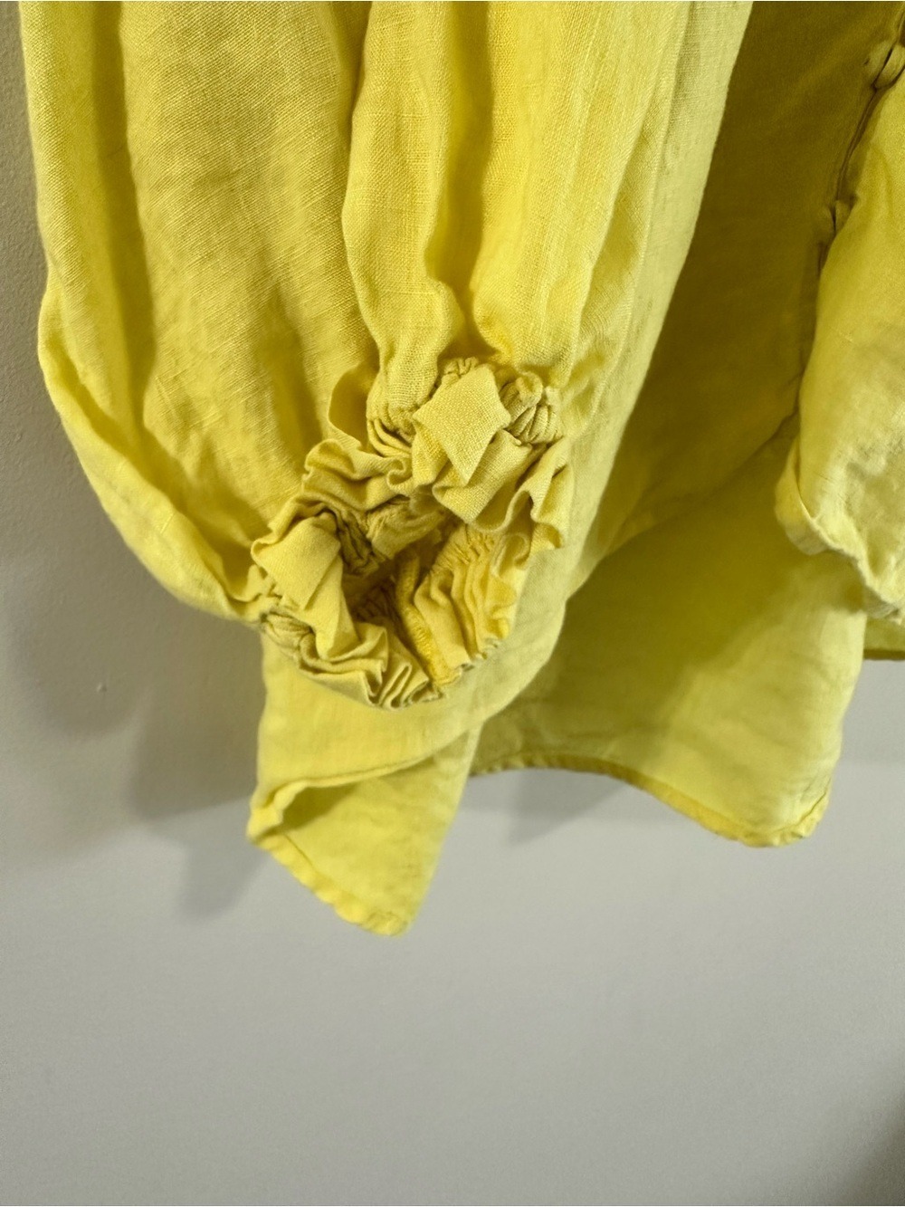 Maeve Anthropologie Linen The Audie Puff
Blouse Yellow Small - Picture 6 of 11